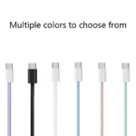 New Nylon Braided PD Fast Charging Cable Type-C to Type-c Cord Data Cable for Smart Phones Pure Copper Shenzhen Manufacturer - Image 6