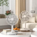 High-End 360° Rotatable Mini Desktop Fan with Knob Speed Control, Quiet USB Cooling Fan for Home, Office, and Bedroom - Image 3
