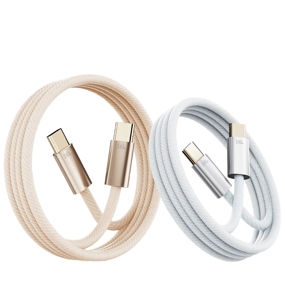 H8593da17aa2b4fa696e95e66fb0f4b0dY.webp New Trending 5A Woven Nylon Braided Charging Cable 1.2M 4FT Fast USB Data Line Mobile Phone Accessories Aluminum Alloy PC - Image 1