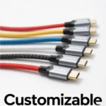 Tonetron MFI Certified Data Cable Custom Length for 15-/ Max Mobile Flash Charger-White / 1 m