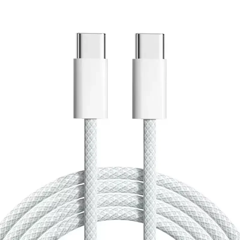 Hc01c02c59a0b44e6832224bcd54ce4fao.webp New Nylon Braided PD Fast Charging Cable Type-C to Type-c Cord Data Cable for Smart Phones Pure Copper Shenzhen Manufacturer - Image 1