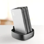 Power Banks Metal Built in Cable USB C Mobile Phone Power Bank 8000mah Charging Station for Restaurant Hotel Coffee Shop Library-8000mah*3 / Silver 8000mah*3 power bank